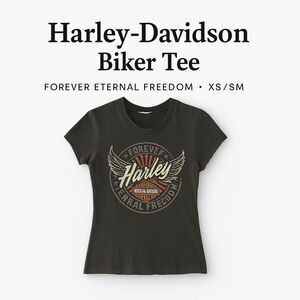 Harley-Davidson Graphic Tee • XS/SM • Double-Sided Panama City Beach